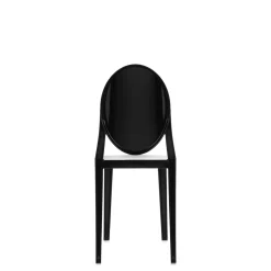 Kartell Victoria Ghost Spisebordsstol Blank Sort