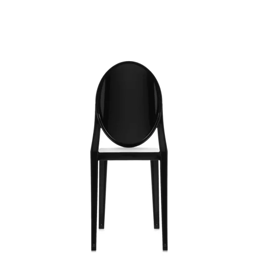 Kartell Victoria Ghost Spisebordsstol Blank Sort