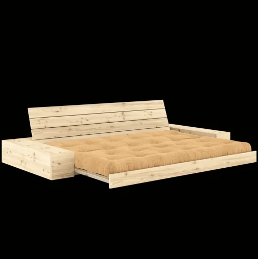 Karup Design Base Sovesofa Med Sidekasse & 5-Lags Madras Klar/Fudge Brown