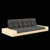 Karup Design Base Sovesofa Med Sidekasse & 5-Lags Madras Black Night/Kul