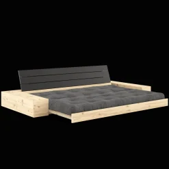 Karup Design Base Sovesofa Med Sidekasse & 5-Lags Madras Black Night/Kul