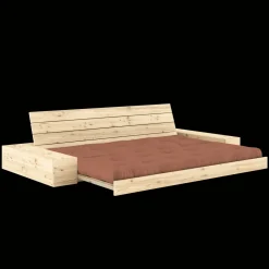 Karup Design Base Sovesofa Med Sidekasse & 5-Lags Madras Klar/Clay Brown