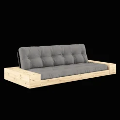 Karup Design Base Sovesofa Med Sidekasse & 5-Lags Madras Black Night/Grå