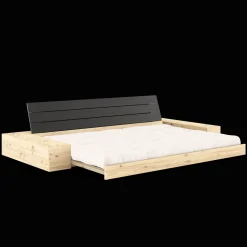 Karup Design Base Sovesofa Med Sidekasse & 5-Lags Madras Black Night/Natural