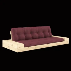 Karup Design Base Sovesofa Med Sidekasse & 5-Lags Madras Klar/Bordeaux