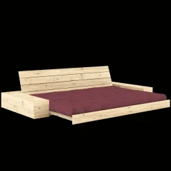 Karup Design Base Sovesofa Med Sidekasse & 5-Lags Madras Klar/Bordeaux