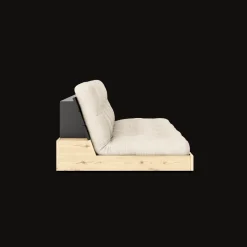 Karup Design Base Sovesofa Med 5-Lags Madras Black Night/Linned
