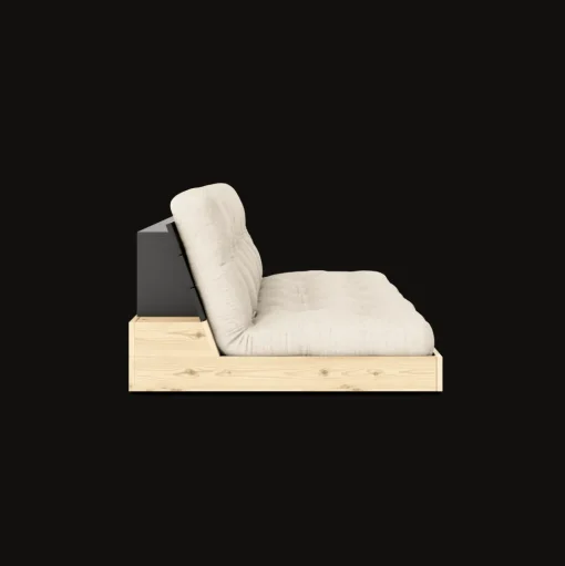 Karup Design Base Sovesofa Med 5-Lags Madras Black Night/Linned