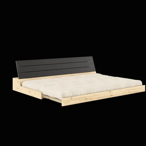 Karup Design Base Sovesofa Med 5-Lags Madras Black Night/Linned