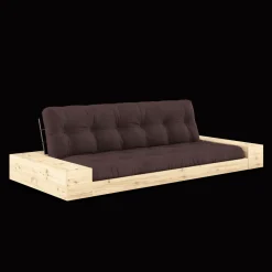 Karup Design Base Sovesofa Med Sidekasse & 5-Lags Madras Black Night/Brun