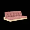 Karup Design Base Sovesofa Med 5-Lags Madras Black Night/Sorbet Pink