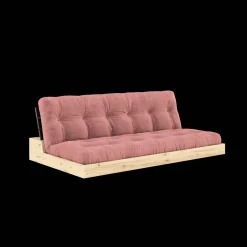 Karup Design Base Sovesofa Med 5-Lags Madras Black Night/Sorbet Pink