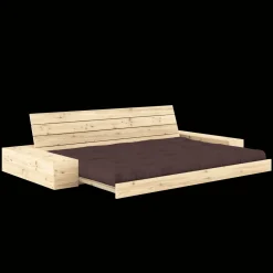 Karup Design Base Sovesofa Med Sidekasse & 5-Lags Madras Klar/Brun