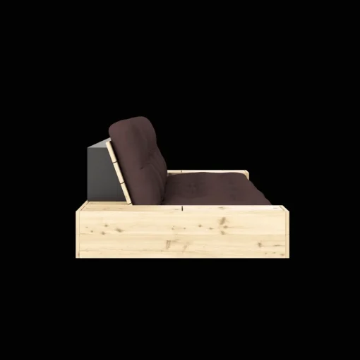 Karup Design Base Sovesofa Med Sidekasse & 5-Lags Madras Klar/Brun
