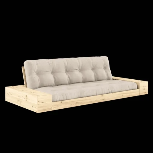 Karup Design Base Sovesofa Med Sidekasse & 5-Lags Madras Klar/Beige