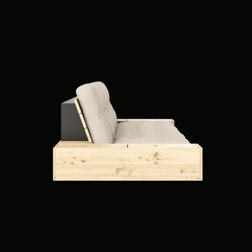 Karup Design Base Sovesofa Med Sidekasse & 5-Lags Madras Klar/Beige