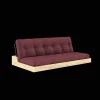 Karup Design Base Sovesofa Med 5-Lags Madras Black Night/Bordeaux