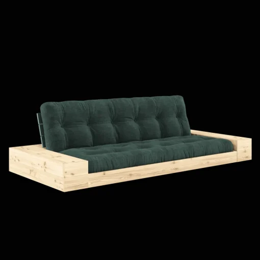 Karup Design Base Sovesofa Med Sidekasse & 5-Lags Madras Lush Green/Seaweed