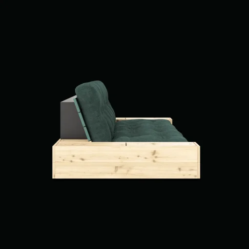Karup Design Base Sovesofa Med Sidekasse & 5-Lags Madras Lush Green/Seaweed