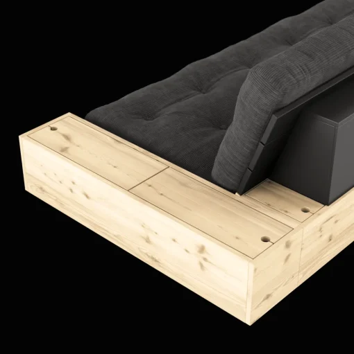 Karup Design Base Sovesofa Med Sidekasse & 5-Lags Madras Lush Green/Seaweed