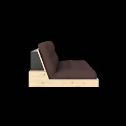 Karup Design Base Sovesofa Med Sidekasse & 5-Lags Madras Black Night/Ivory