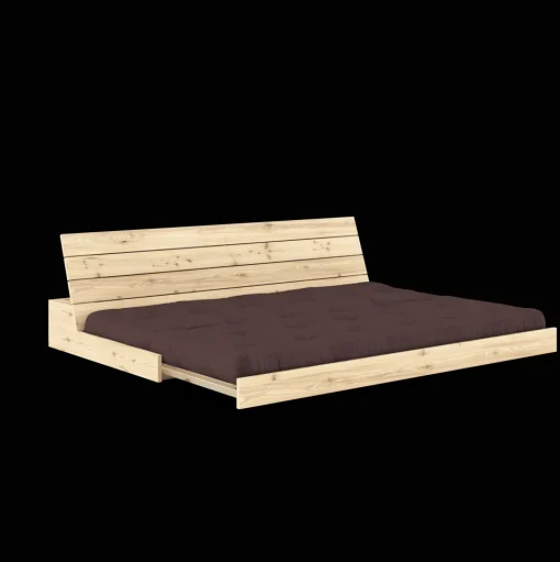 Karup Design Base Sovesofa Med Sidekasse & 5-Lags Madras Black Night/Ivory