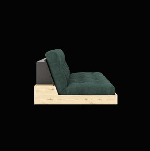 Karup Design Base Sovesofa Med 5-Lags Madras Black Night/Seaweed
