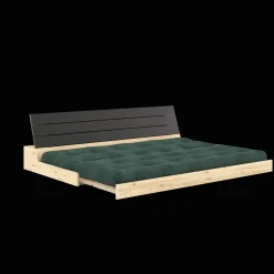Karup Design Base Sovesofa Med 5-Lags Madras Black Night/Seaweed