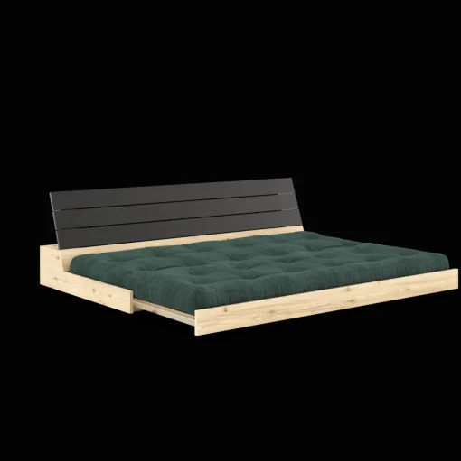 Karup Design Base Sovesofa Med 5-Lags Madras Black Night/Seaweed