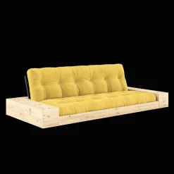 Karup Design Base Sovesofa Med Sidekasse & 5-Lags Madras Black Night/Honning