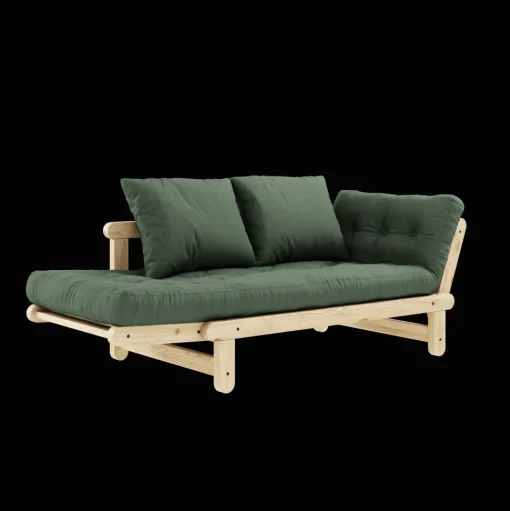 Karup Design Beat Sofa M. Madras 756 Olive Green/Klarlakeret