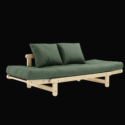 Karup Design Beat Sofa M. Madras 756 Olive Green/Klarlakeret