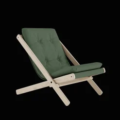 Karup Design Boogie Lánestol M. Madras 756 Olive Green/Rå Bøg