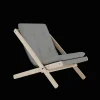Karup Design Boogie Lánestol M. Madras 746 Grey/Rå Bøg