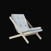 Karup Design Boogie Lánestol M. Madras 611 Beach Blue/Rå Bøg