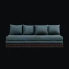 Karup Design Chico Sofa M. Madras 80x200 757 Petrol Blue