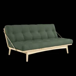 Karup Design Folk Sofa M. 5-Lags Madras 756 Olive Green/Klarlakeret