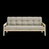 Karup Design Grab Sofa M. 5-Lags Madras 914 Linen/Klarlakeret