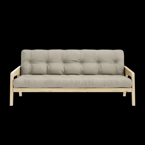 Karup Design Grab Sofa M. 5-Lags Madras 914 Linen/Klarlakeret