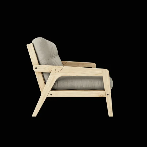 Karup Design Grab Sofa M. 5-Lags Madras 914 Linen/Klarlakeret