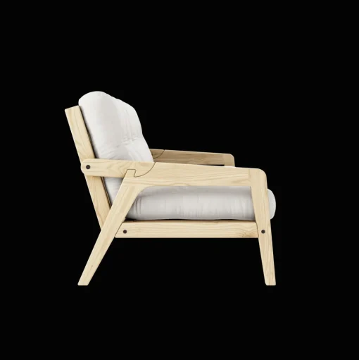 Karup Design Grab Sofa M. 5-Lags Madras 701 Natural/Klarlakeret