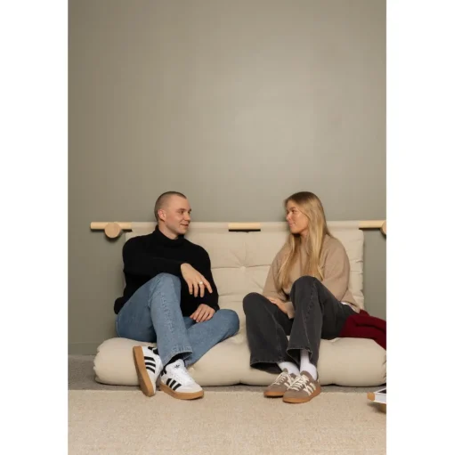 Karup Design Hooked Madras Med Beslag 135x200 Mocca/Raw