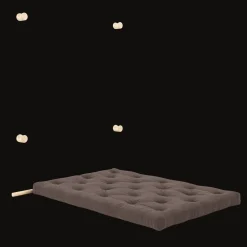 Karup Design Hooked Madras Med Beslag 135x200 Chokolade/Raw