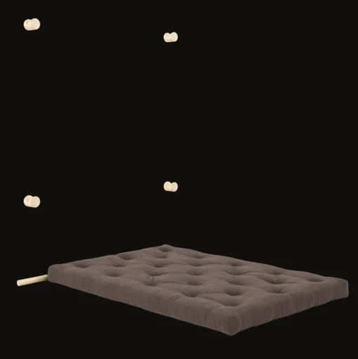 Karup Design Hooked Madras Med Beslag 135x200 Chokolade/Raw