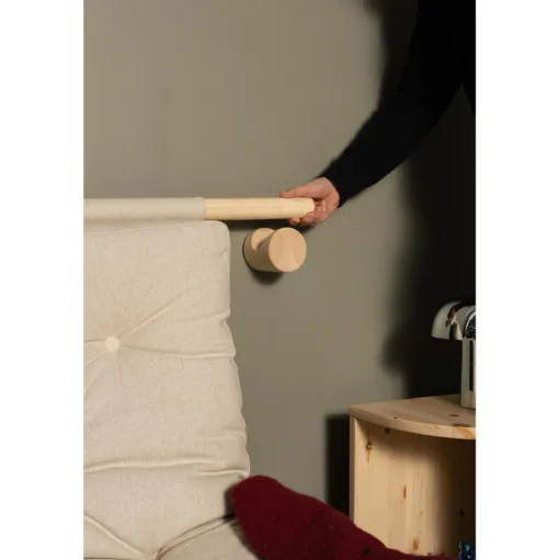 Karup Design Hooked Madras Med Beslag 75x200 Beige/Raw