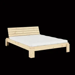 Karup Design Layers Sengestel Med Sengegavl 160x200 Klarlakeret Fyrretrá