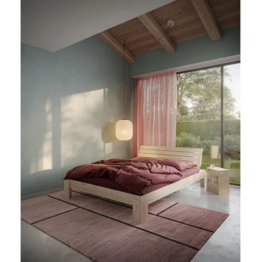 Karup Design Layers Sengestel Med Sengegavl 160x200 Klarlakeret Fyrretrá