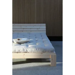 Karup Design Layers Sengestel Med Sengegavl 160x200 Klarlakeret Fyrretrá
