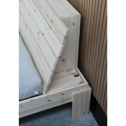 Karup Design Layers Sengestel Med Sengegavl 160x200 Klarlakeret Fyrretrá