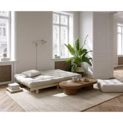 Karup Design Lean Sofa Sovesofa Med Madras 130x190 Beige/Raw